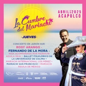 Ballet Folklórico de la UdeC se presentará en la Cumbre del Mariachi 2025_Cartel ACAPULCO