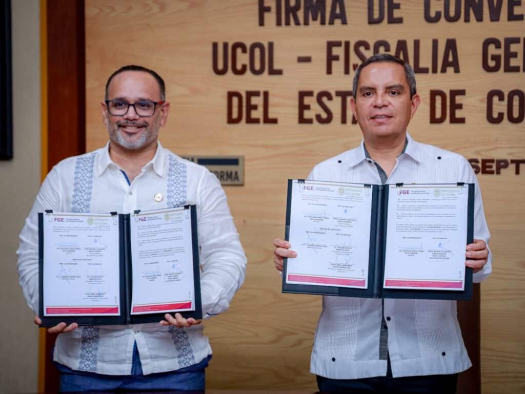 Firman convenio UdeC y Fiscalía General de Estado