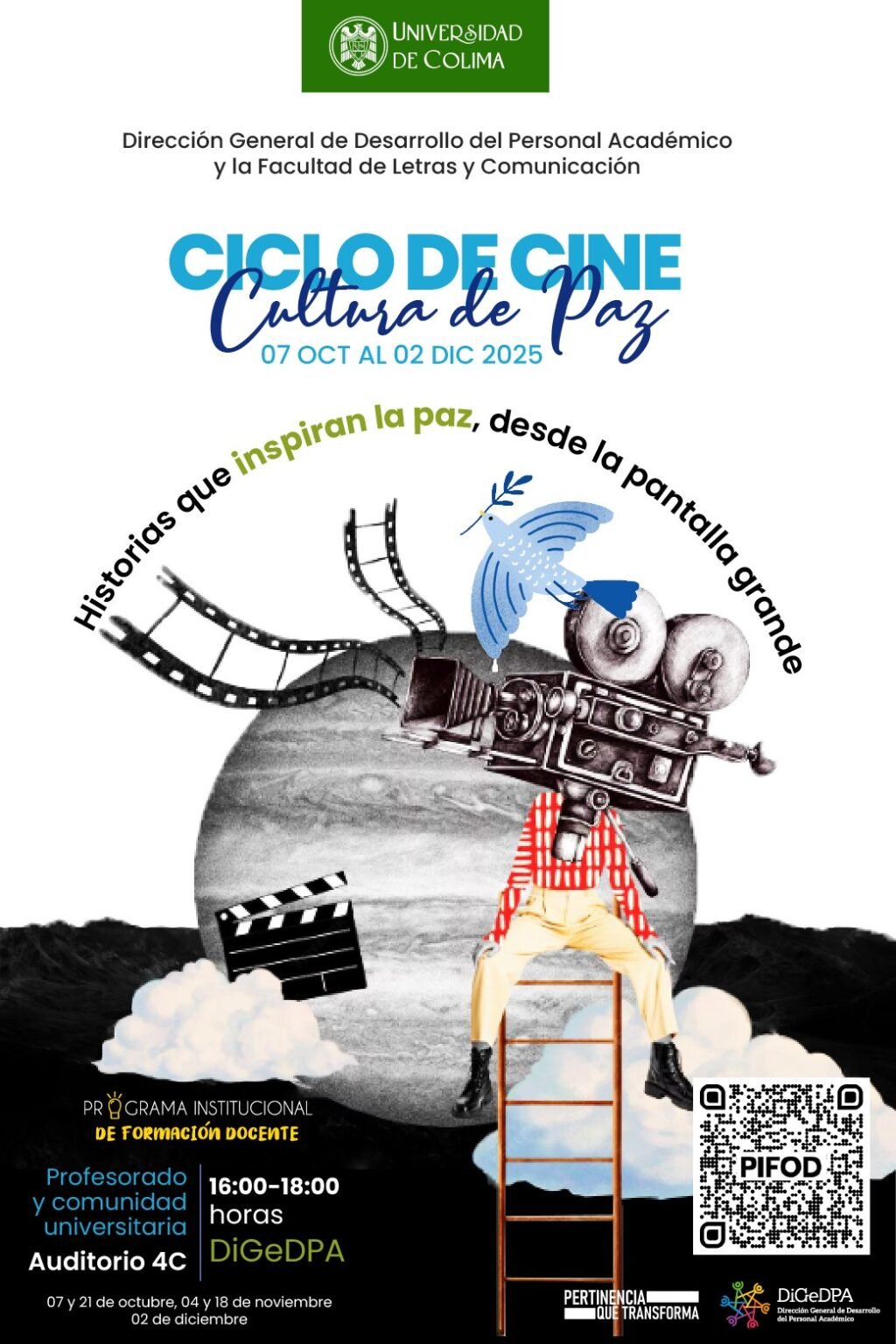 Ciclo de cine Cultura de paz, para docentes