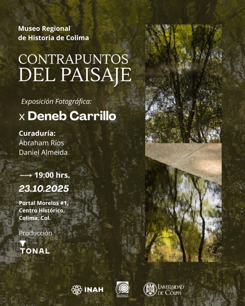 Expo Contrapuntos del Paisaje, de Deneb Carrillo_Cartel_NO es publicidad