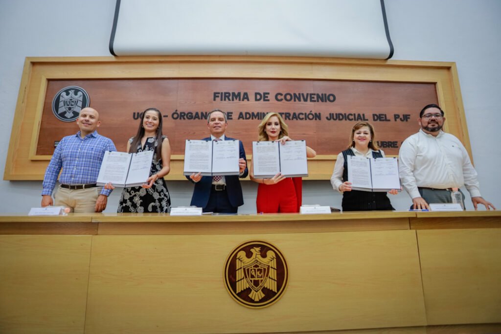 Firma de convenio UdeC- Poder Judicial de la Federación