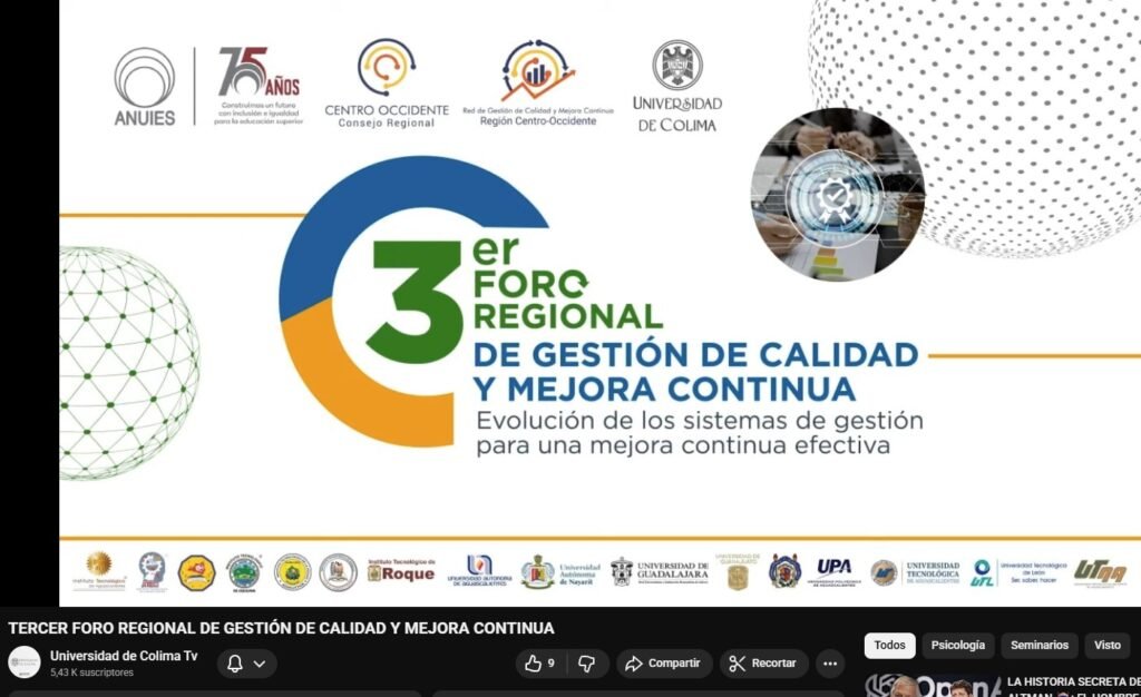 Tercer Foro Regional de Mejora Continua