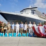 Manzanillo recibe al ‘Queen Mary 2’, el crucero más grande que ha arribado al puerto