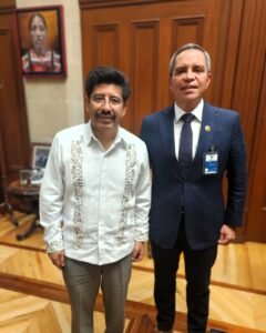 Rector UdeC asiste a firma de convenio SCJN-UABJO, en la CDMX_Con ministro Pdte Hugo