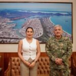 Indira Vizcaíno se reúne con subsecretario de Asuntos Marítimos y Portuarios para fortalecer coordinación