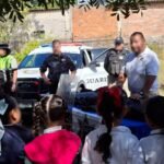 SSP Colima y dependencias de seguridad realizan demostración de funciones en jardín de niños