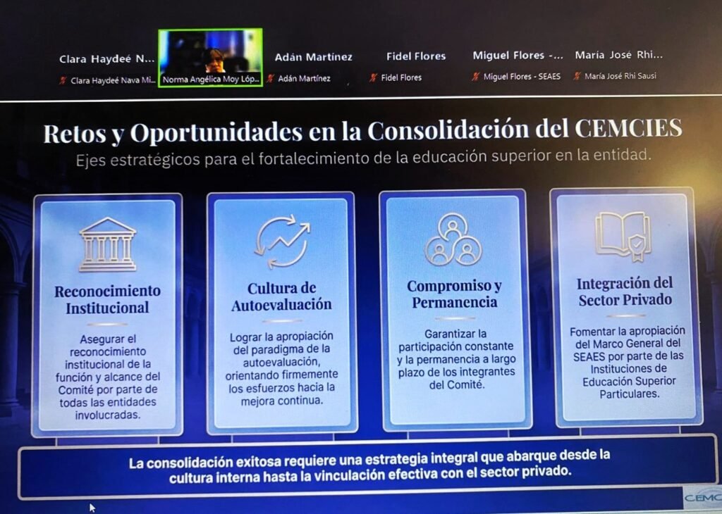 Participa UdeC en conversatorio regional del SEAES sobre mejora continua_a