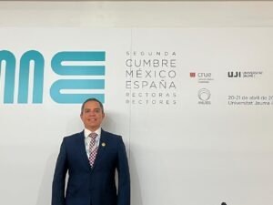 Rector UdeC en la Cumbre de rectores y rectoras México-España