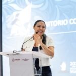 Indira Vizcaíno encabezó la presentación del Programa Sembrando Vida a arroceros en Colima