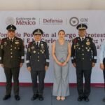 Indira Vizcaíno participó en toma de posesión del General Pérez Vara como nuevo coordinador de la Guardia Nacional en Colima