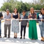 Gobernadora Indira Vizcaíno entrega puente ‘Victoria’ en Comala y planta purificadora para secundaria e Isenco en Colima