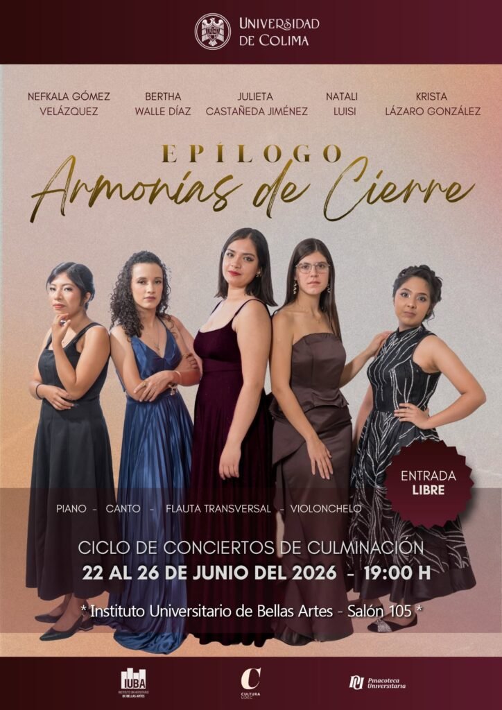 Presentarán alumnas del IUBA ciclo de recitales Epílogo, Armonías de Cierre