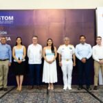 Indira Vizcaíno asistió a presentación de la nueva directiva de ASTOM y supervisó construcción de dormitorios para personal de seguridad en Manzanillo