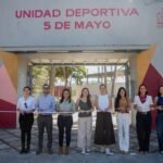 Indira Vizcaíno y Rosi Bayardo entregan la rehabilitación de la unidad deportiva ‘5 de Mayo’ en Manzanillo; se invirtieron más de 50 mdp