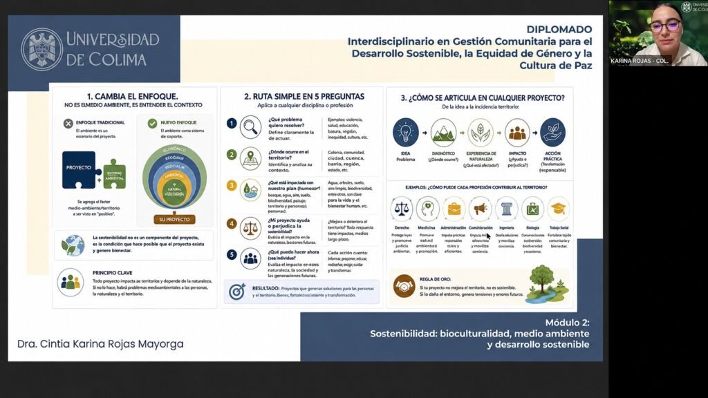 Fortalecen formación comunitaria con enfoque de sostenibilidad y cultura de paz