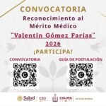 Salud Colima invita a registrar médicas y médicos al reconocimiento ‘Valentín Gómez Farías’; postulaciones cierran el 21 de agosto
