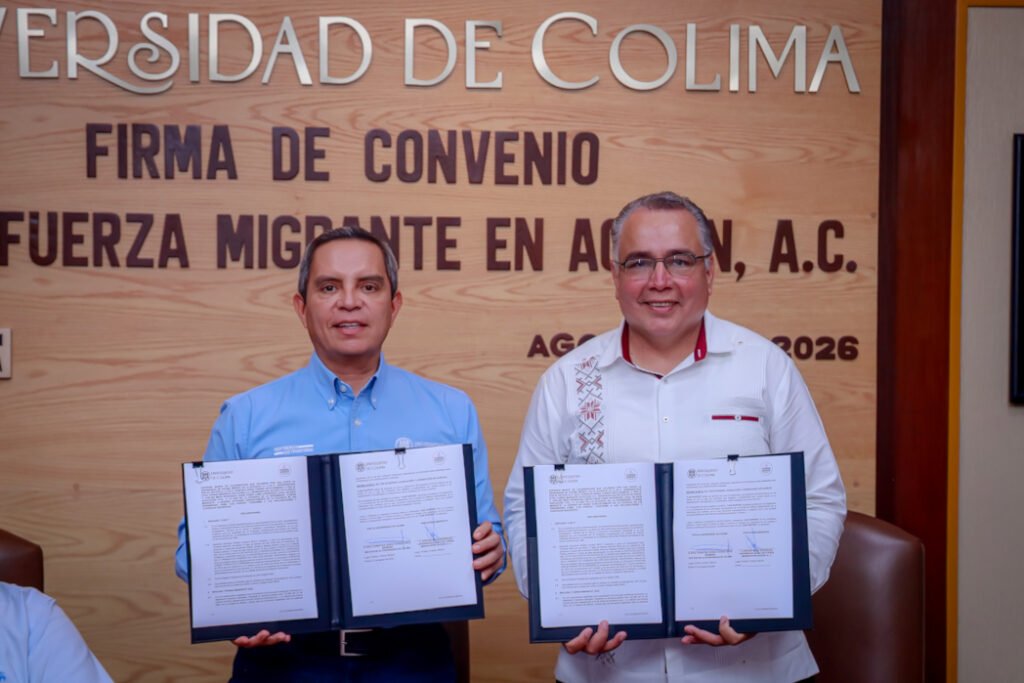 Firma de convenio UdeC-Fuerza Migrante, A.C.
