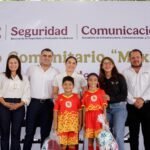 Indira Vizcaíno dio el banderazo para la primera piedra de la construcción del Centro Comunitario ‘México Imparable’ en Colima