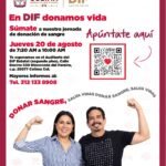 Gobierno de Indira Vizcaíno invita a participar este jueves en la Jornada de Donación de Sangre en el DIF Estatal