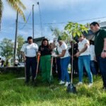 UdeC y Ayuntamiento de Colima plantan 80 árboles en la colonia Oriental
