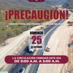Seidum Colima alerta por cierre total nocturno en el tramo carretero de ‘La Salada’, este domingo