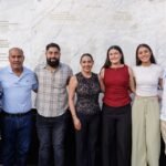 Indira Vizcaíno devela nombres de Naomi Cruz, Angélica Torres y Manuel Chávez en el Muro de Honor del Deporte Colimense